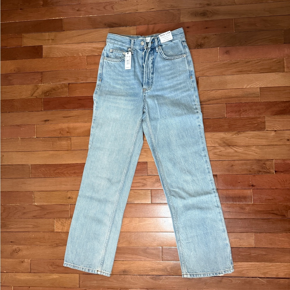 TOPSHOP Straight Jeans - Light Wash